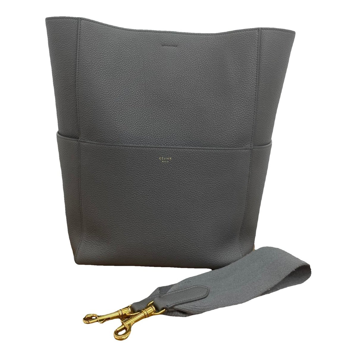 Seau Sangle leather handbag