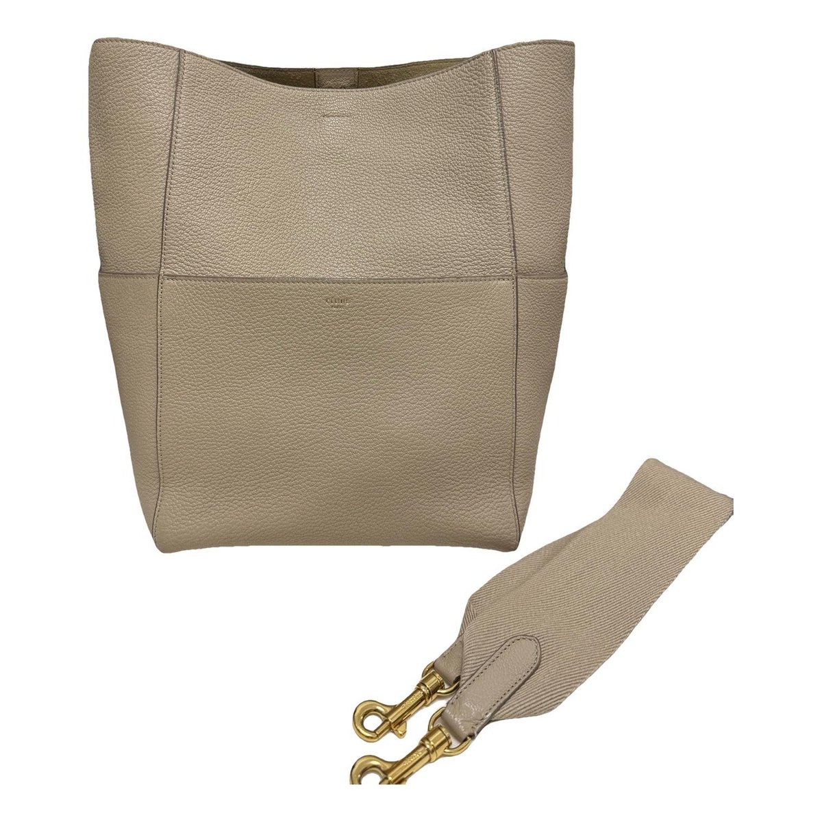 Seau Sangle leather handbag