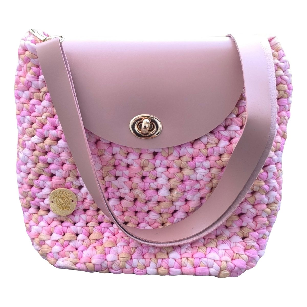 Crochet wool handbag