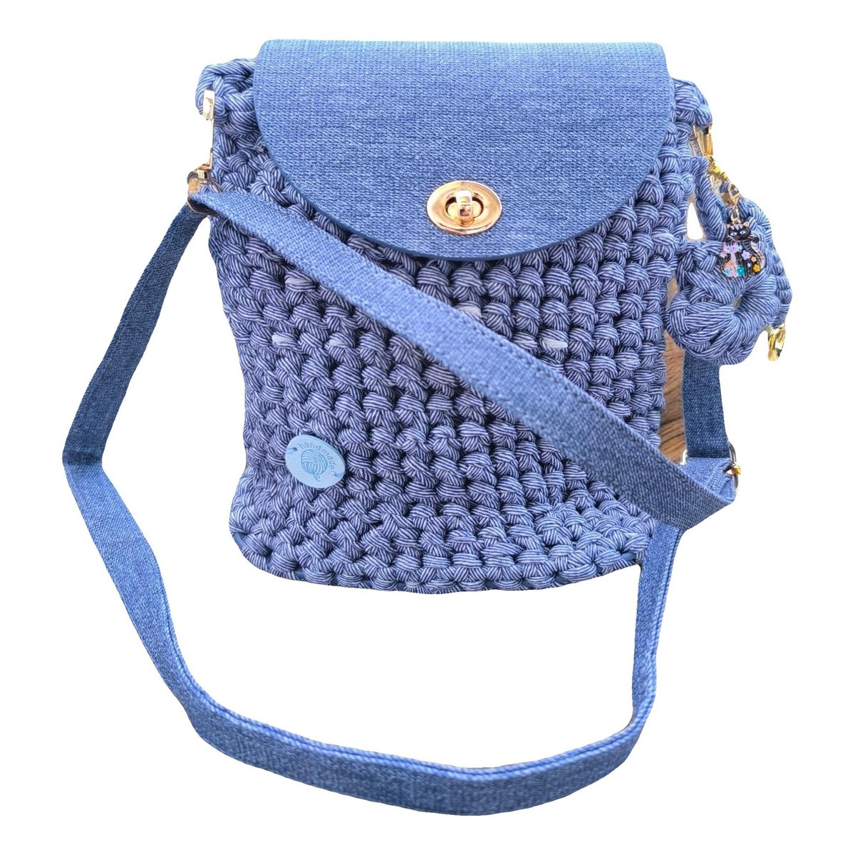 Crochet wool handbag