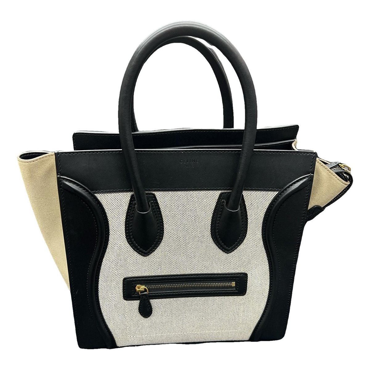 Trapèze leather tote