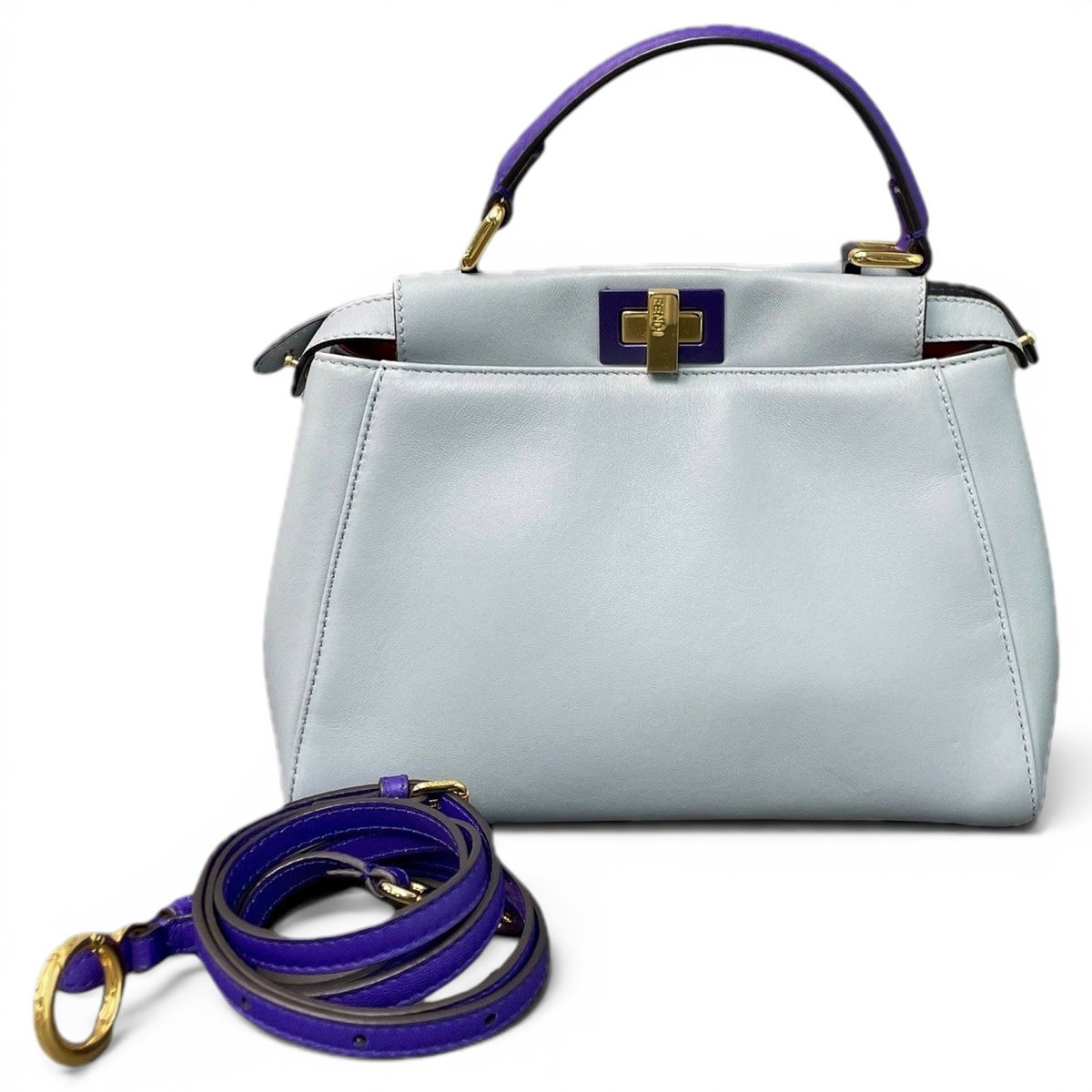 Peekaboo leather handbag