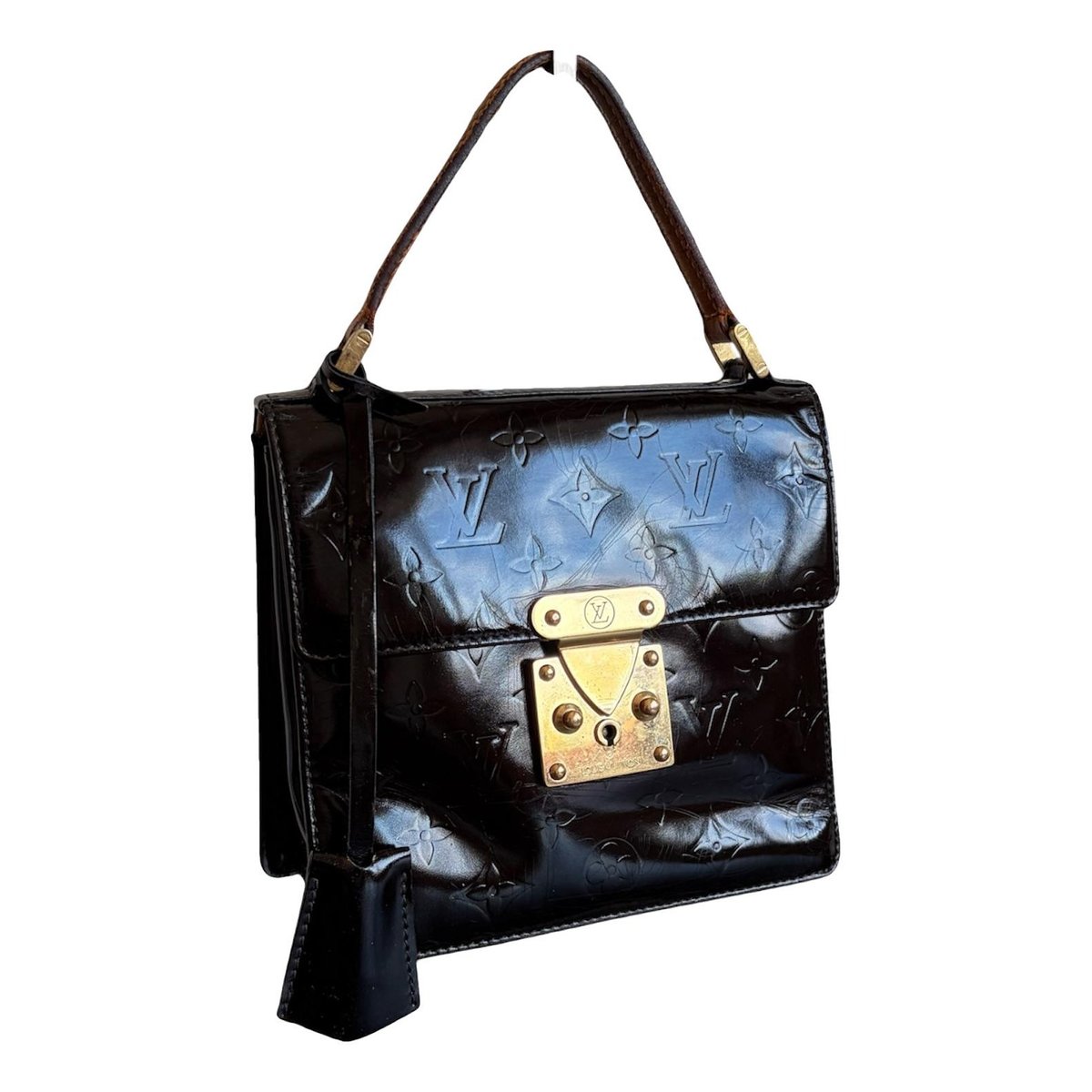 Spring street patent leather handbag