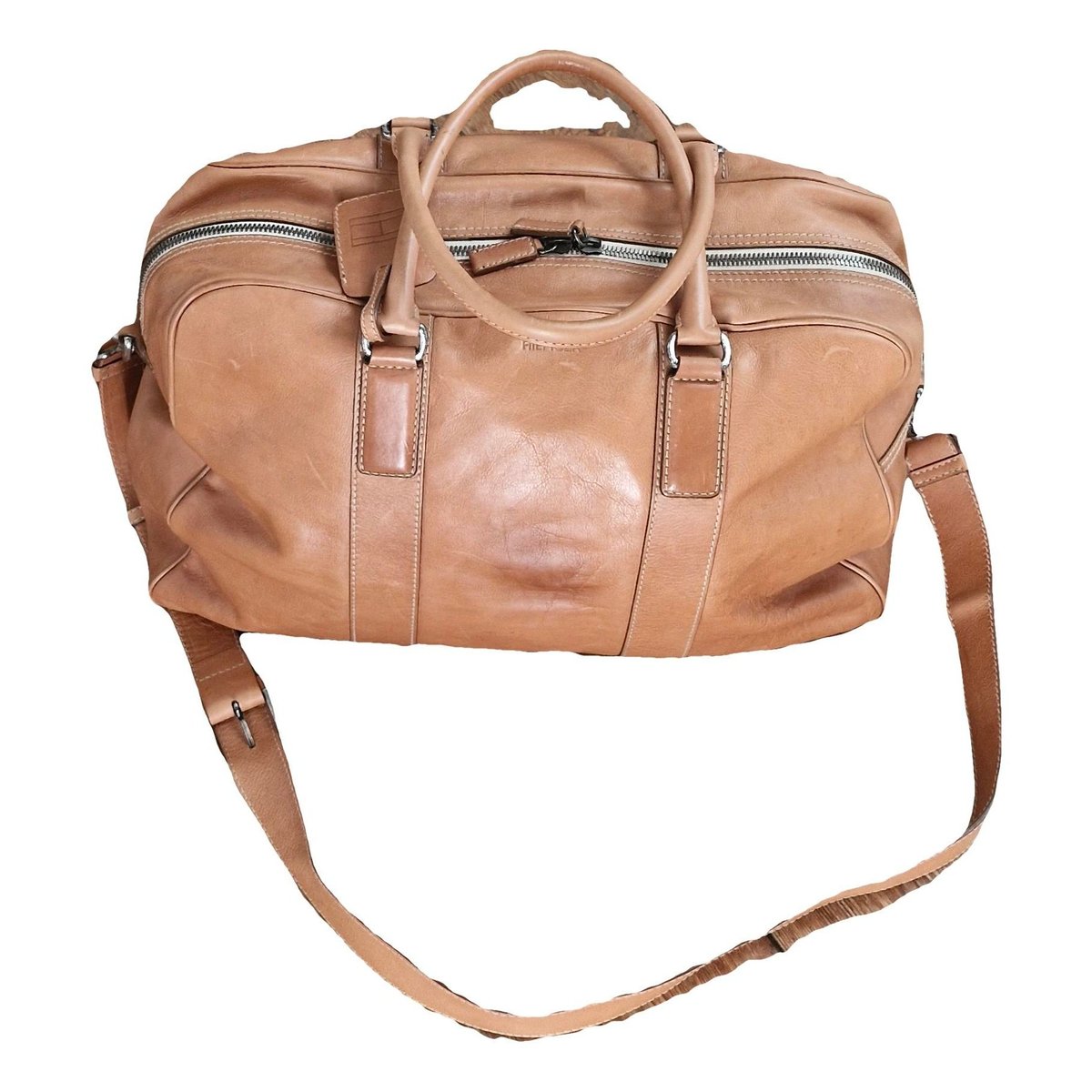 Leather travel bag