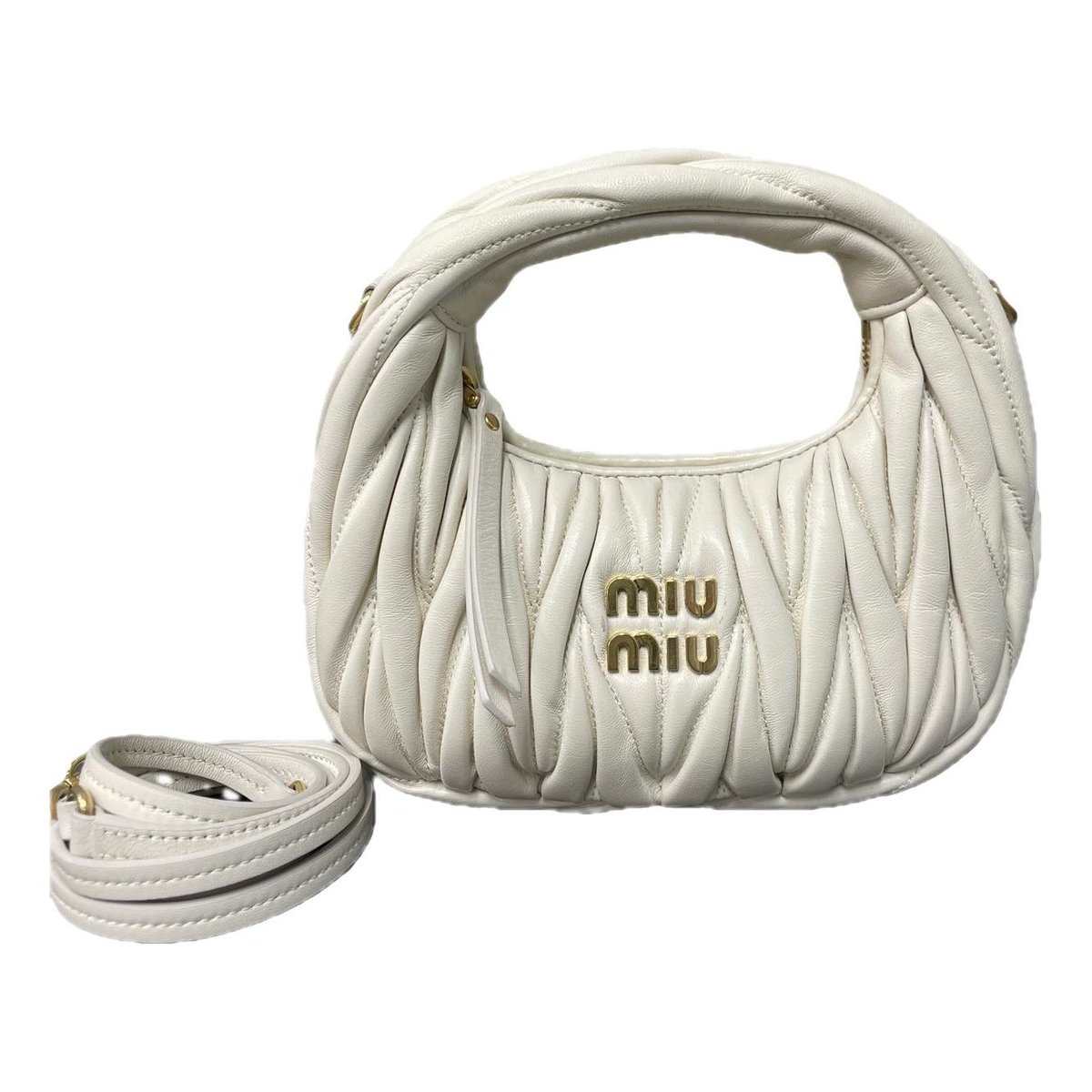 Miu Wander leather handbag
