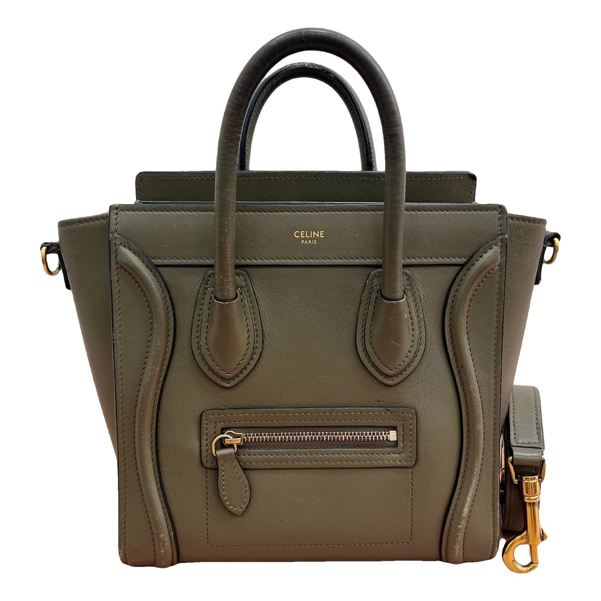 Nano Luggage leather handbag