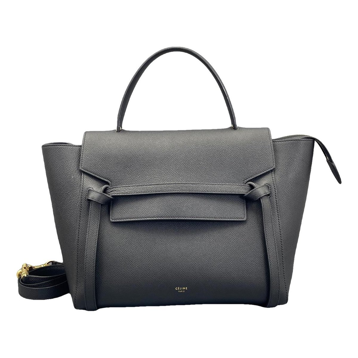 Belt leather handbag