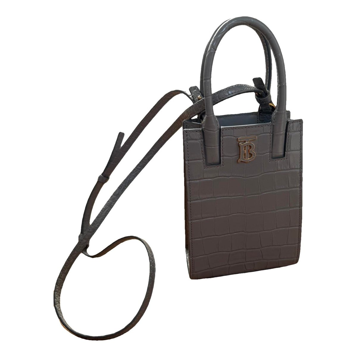 TB leather crossbody bag