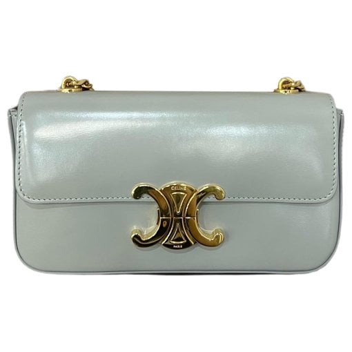 Triomphe chain leather handbag