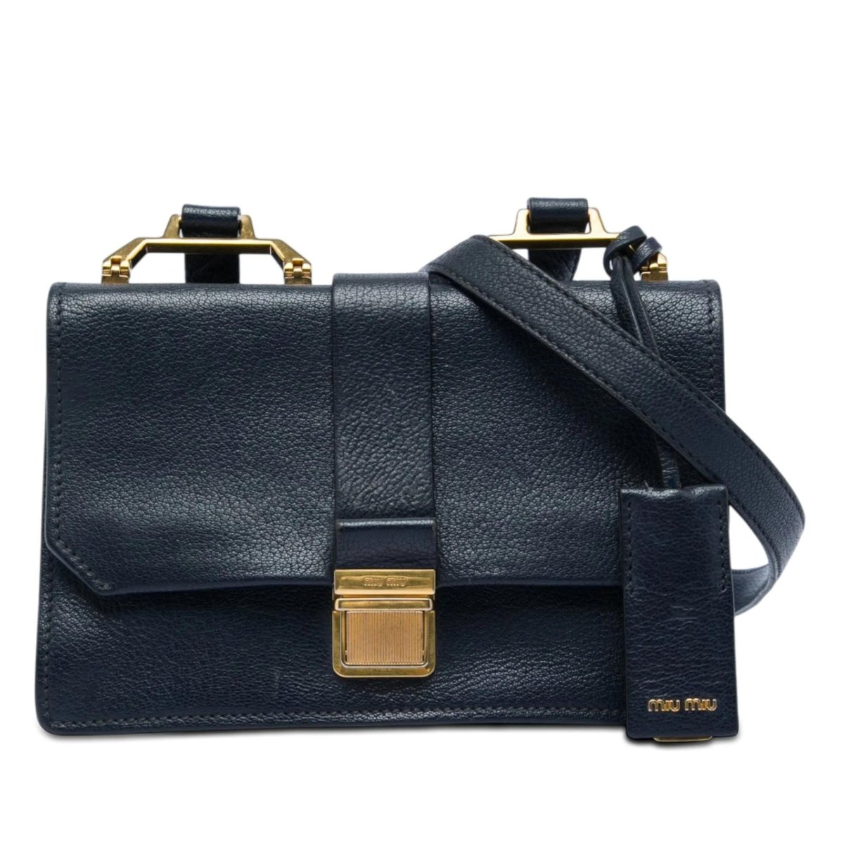 Madras leather handbag