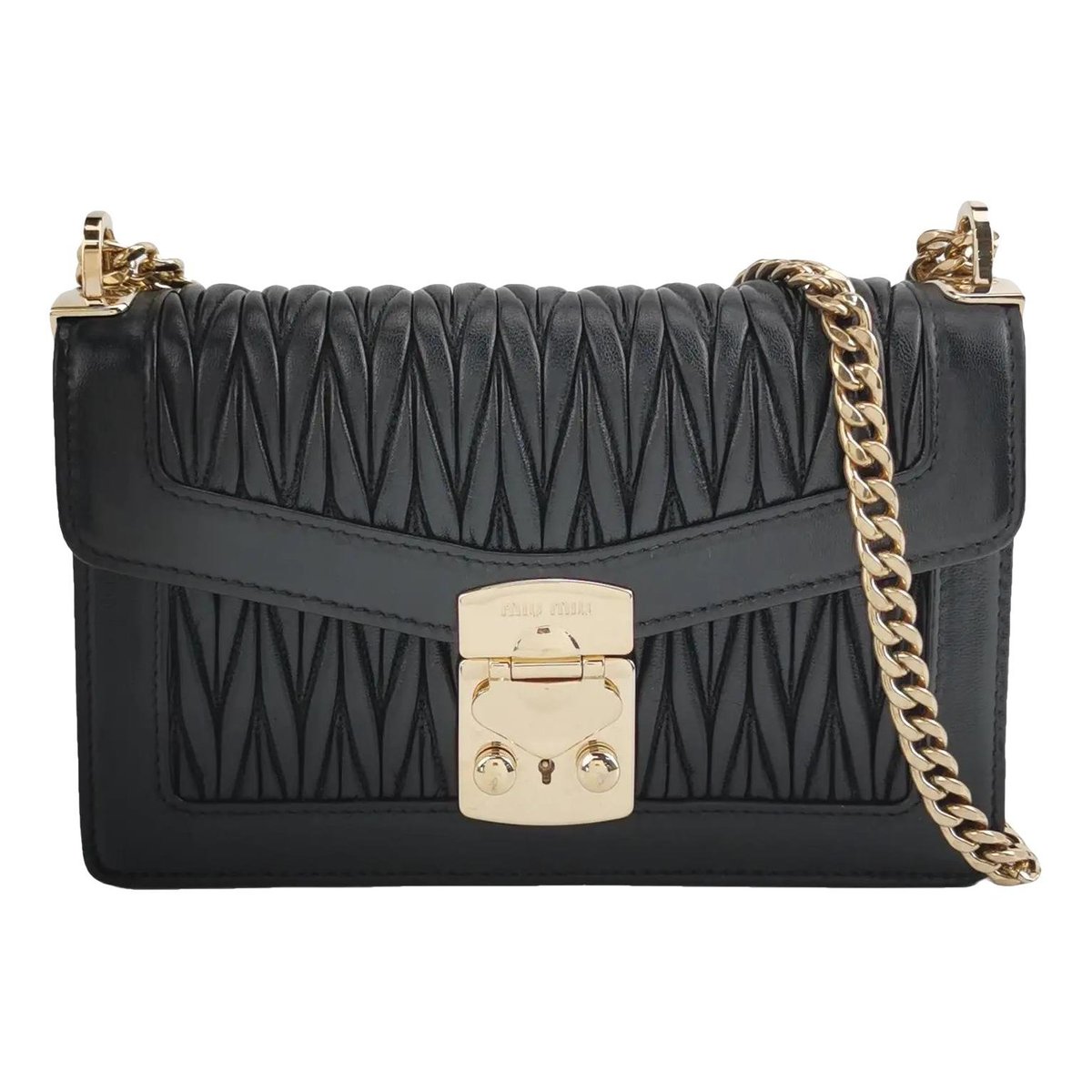 Miu Confidential leather handbag