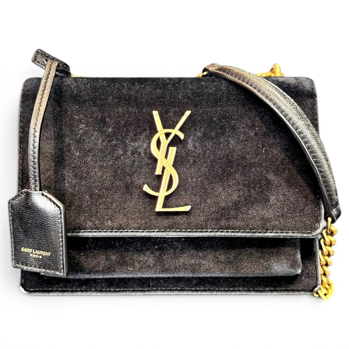 Sunset velvet handbag