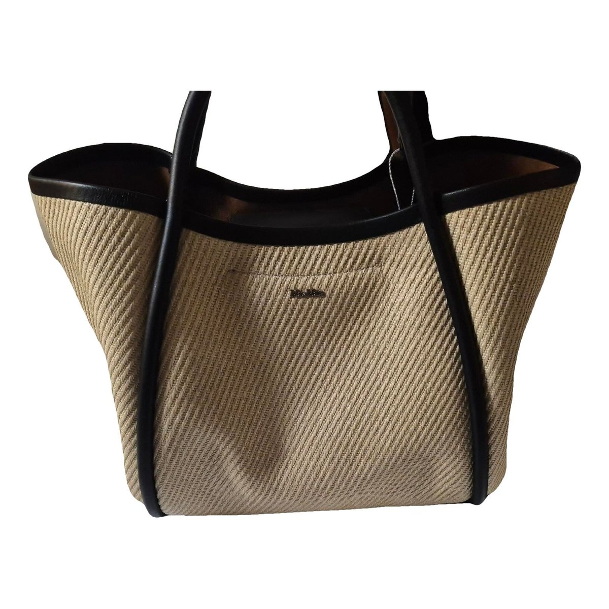 Marine leather handbag
