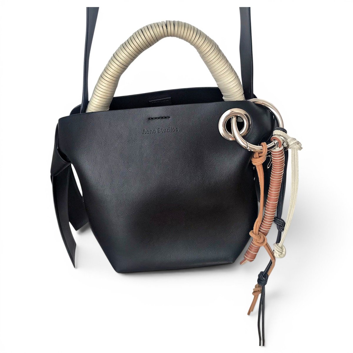 Musubi leather crossbody bag