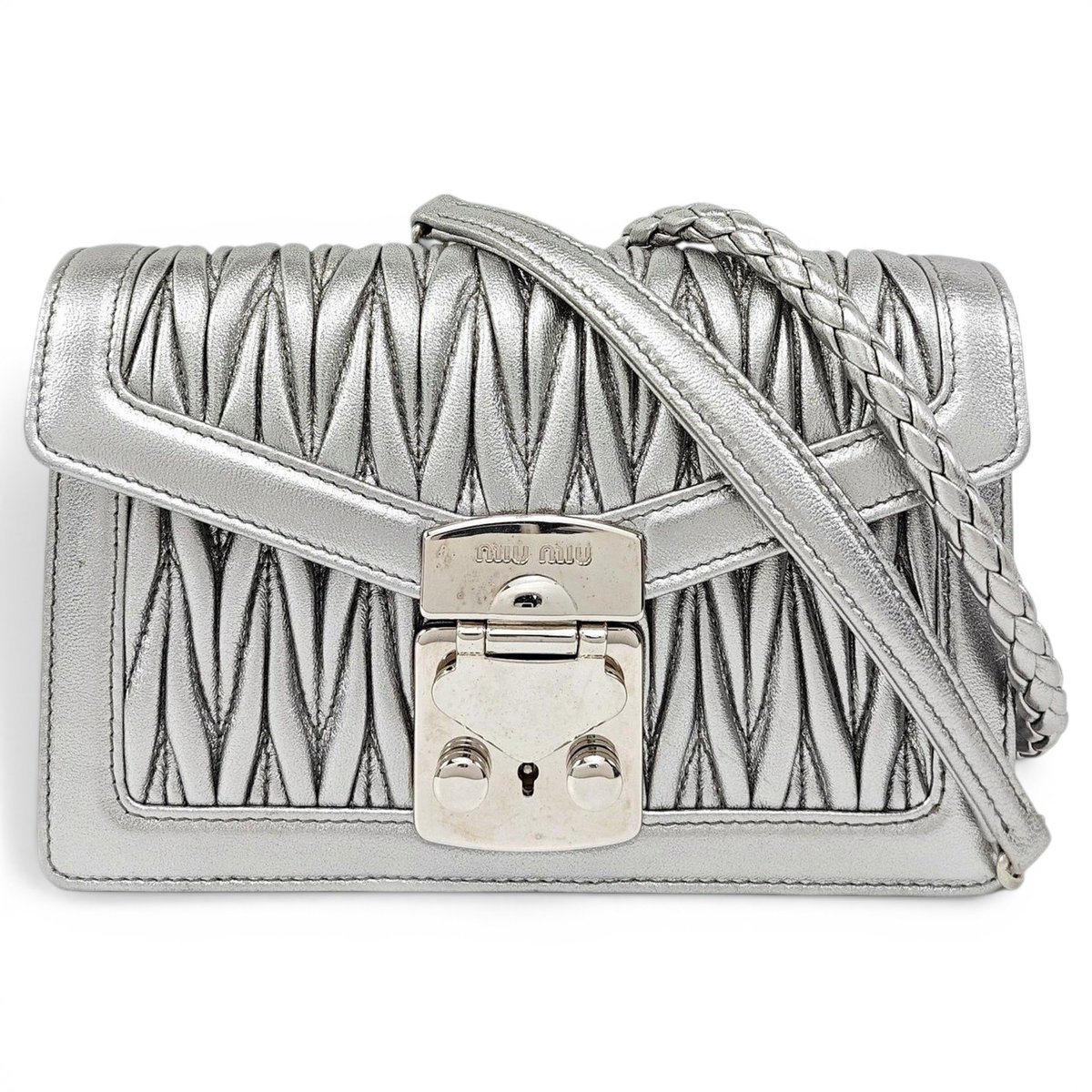Miu Confidential leather handbag