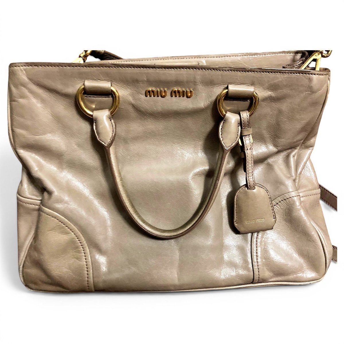 Bow bag leather handbag