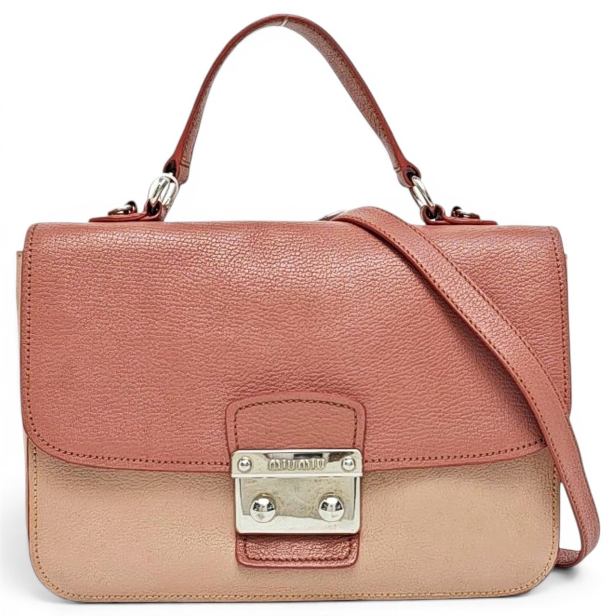 Madras leather handbag