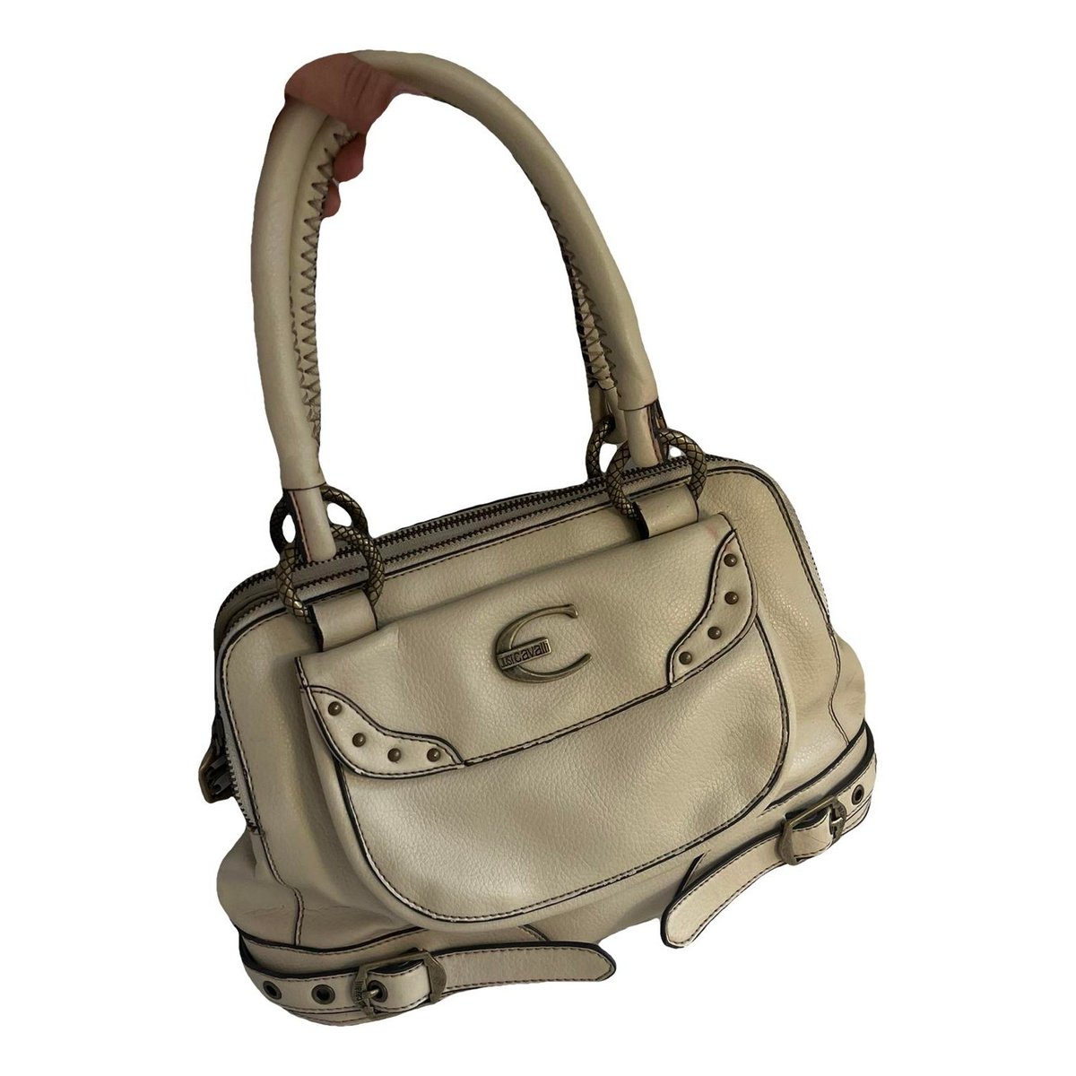 Leather clutch bag
