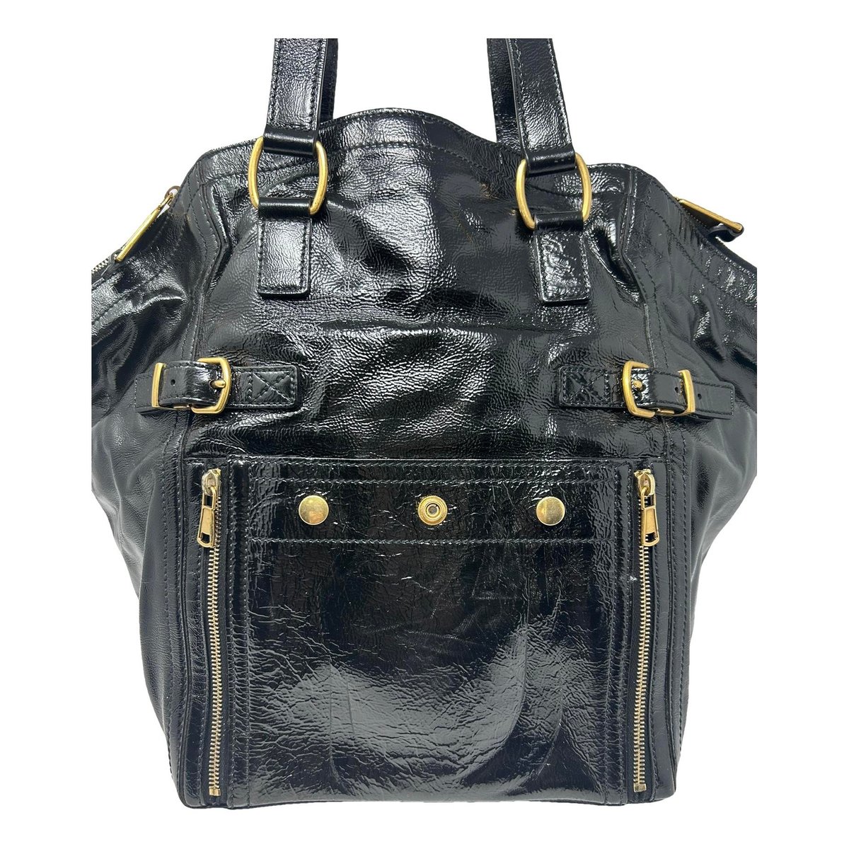 Downtown patent leather handbag