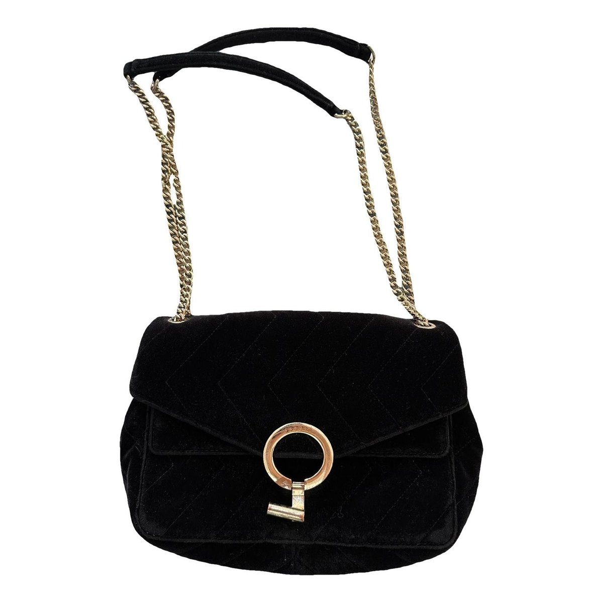 Yza velvet crossbody bag