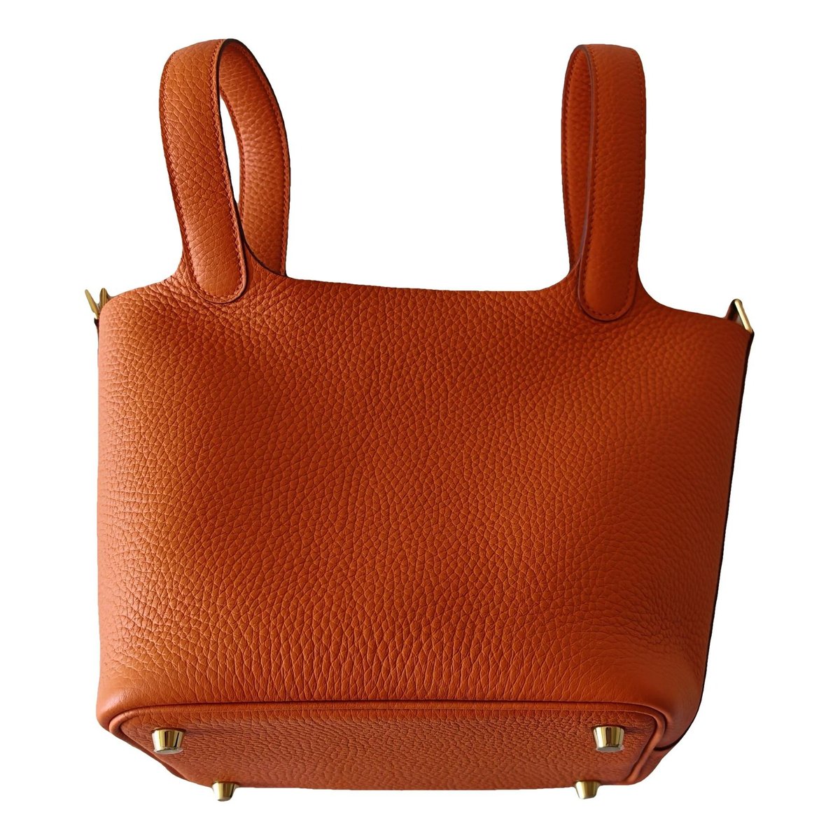 Picotin leather tote