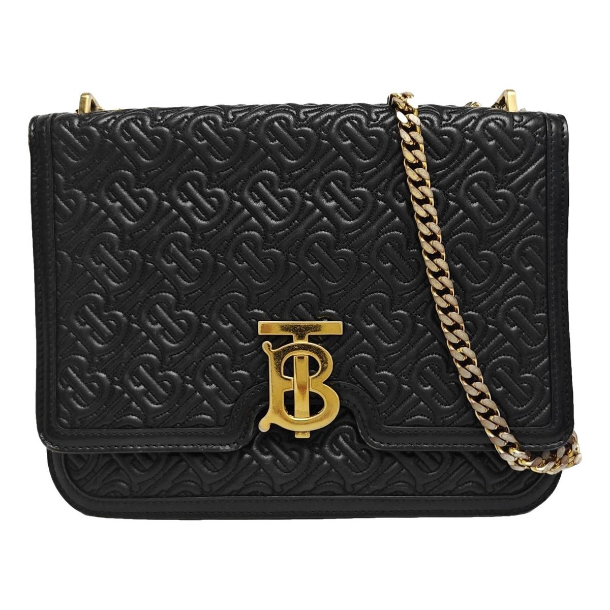 TB leather handbag