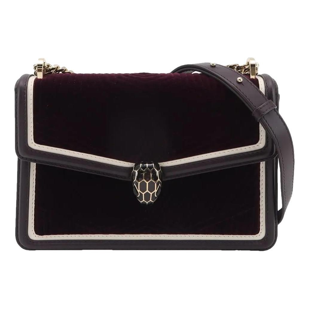 Serpenti velvet crossbody bag