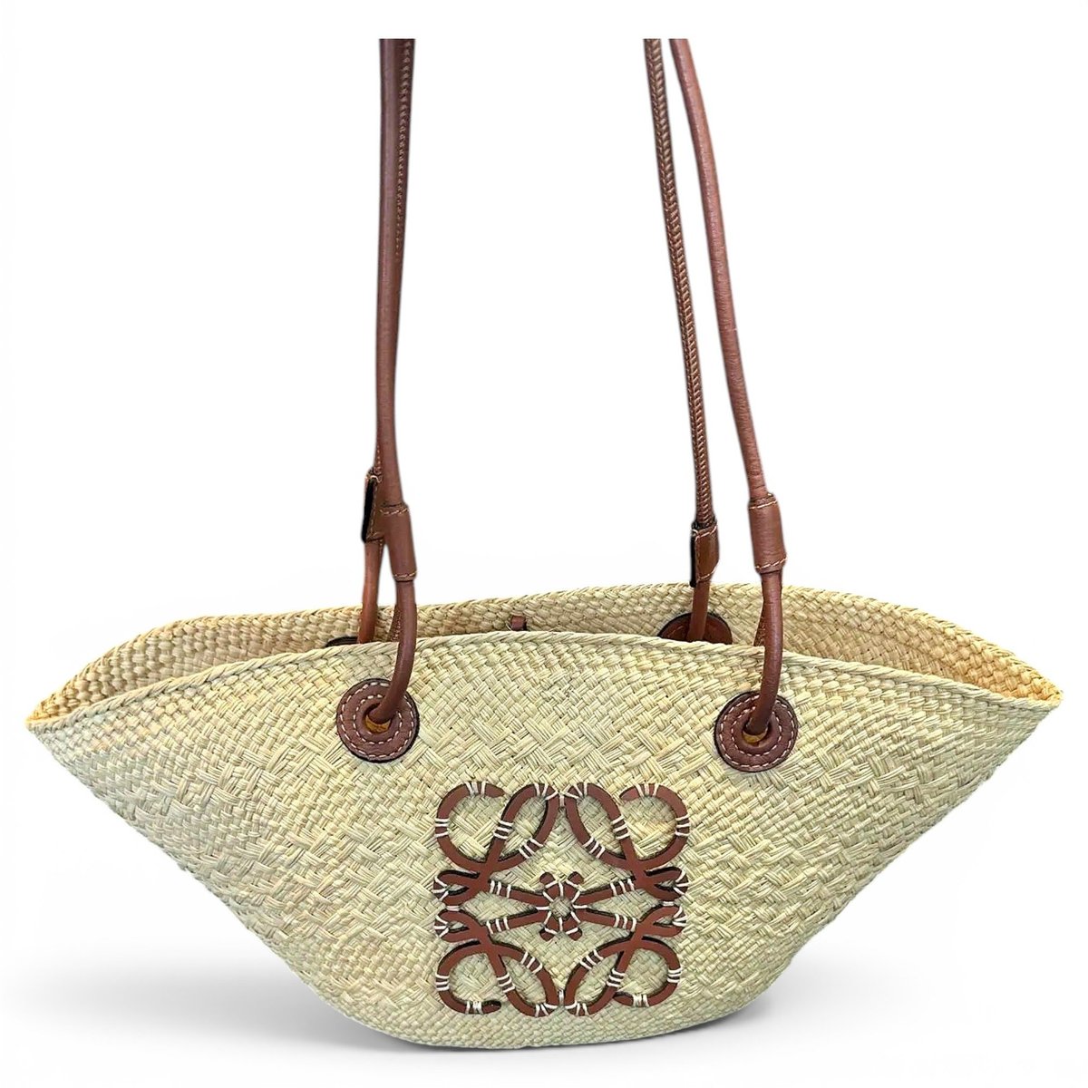 Anagram Basket leather handbag