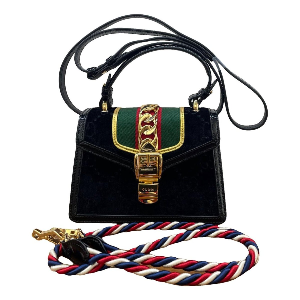 Sylvie Top Handle velvet handbag