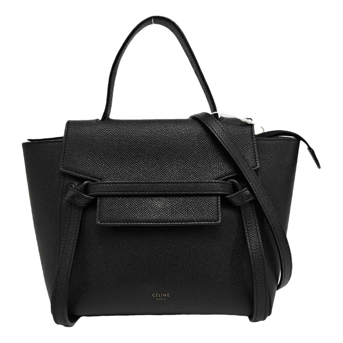 Belt leather crossbody bag