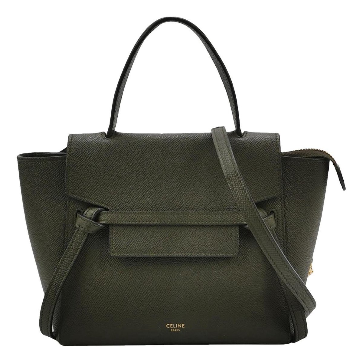 Belt leather handbag