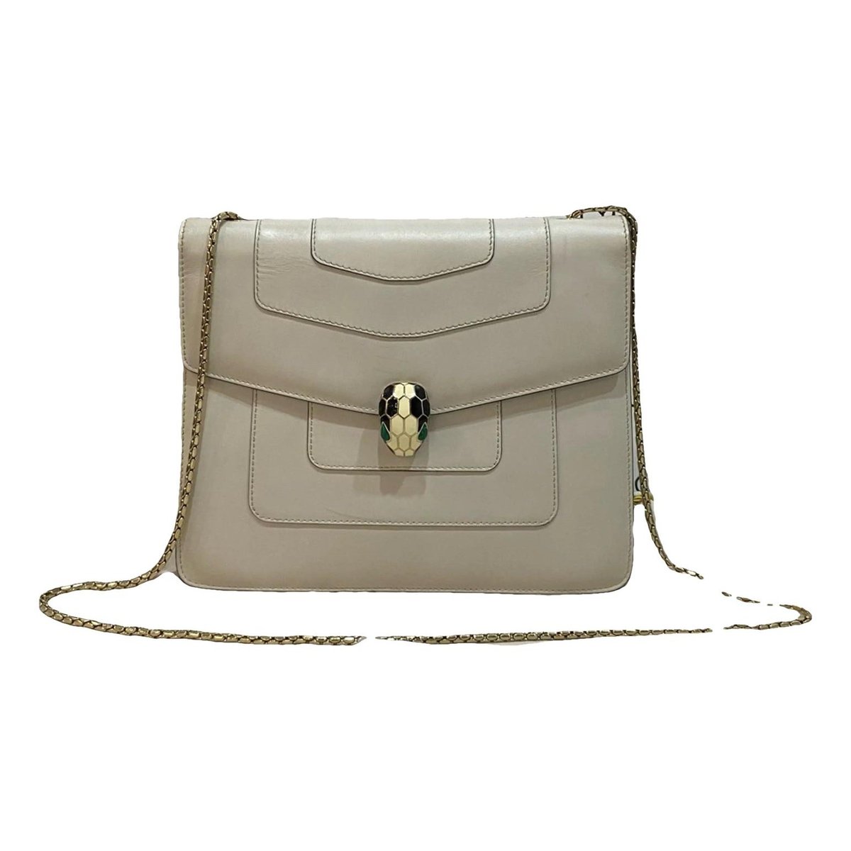 Serpenti leather handbag