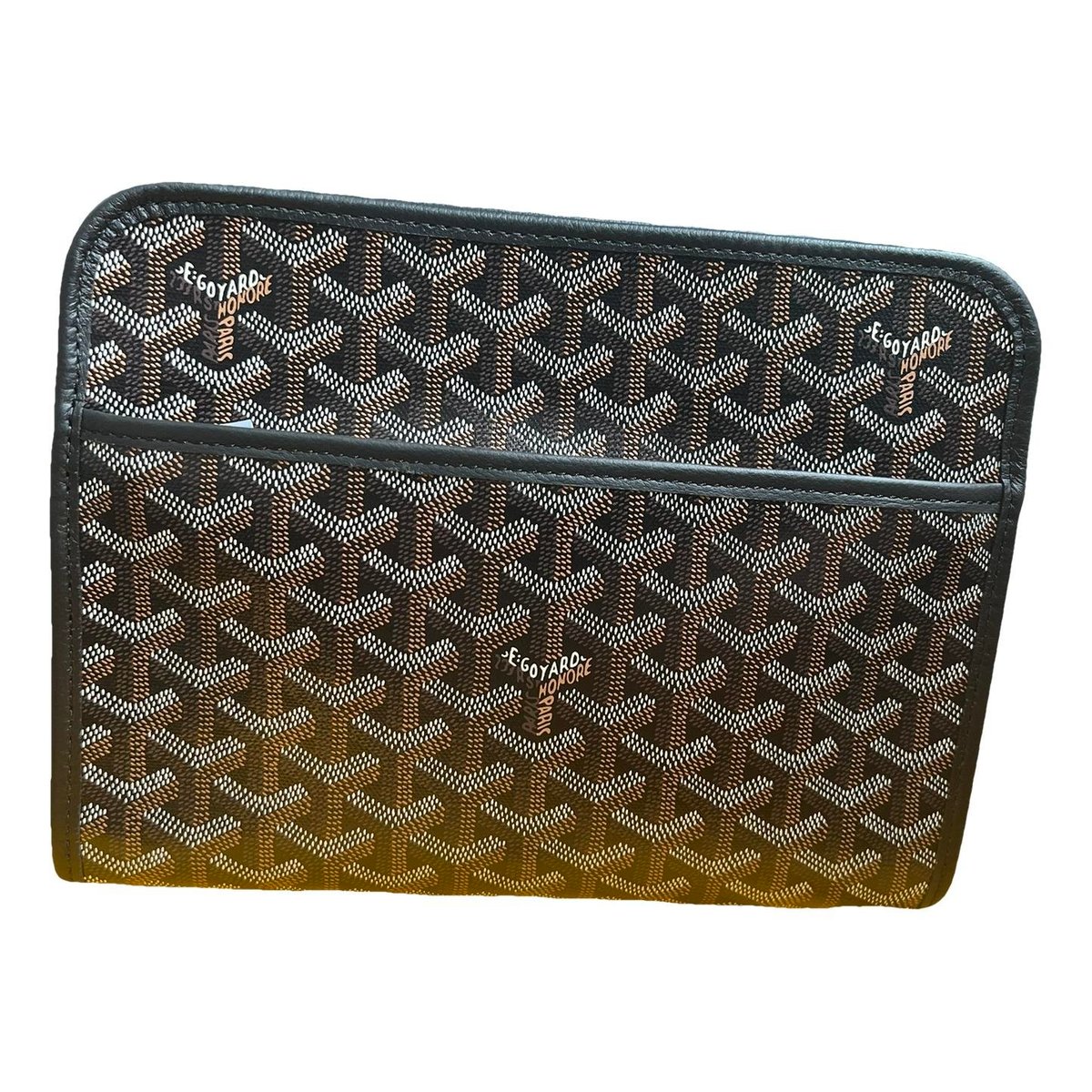 Jouvence leather clutch bag
