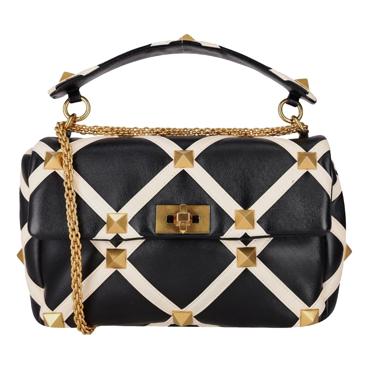 Roman Stud leather handbag