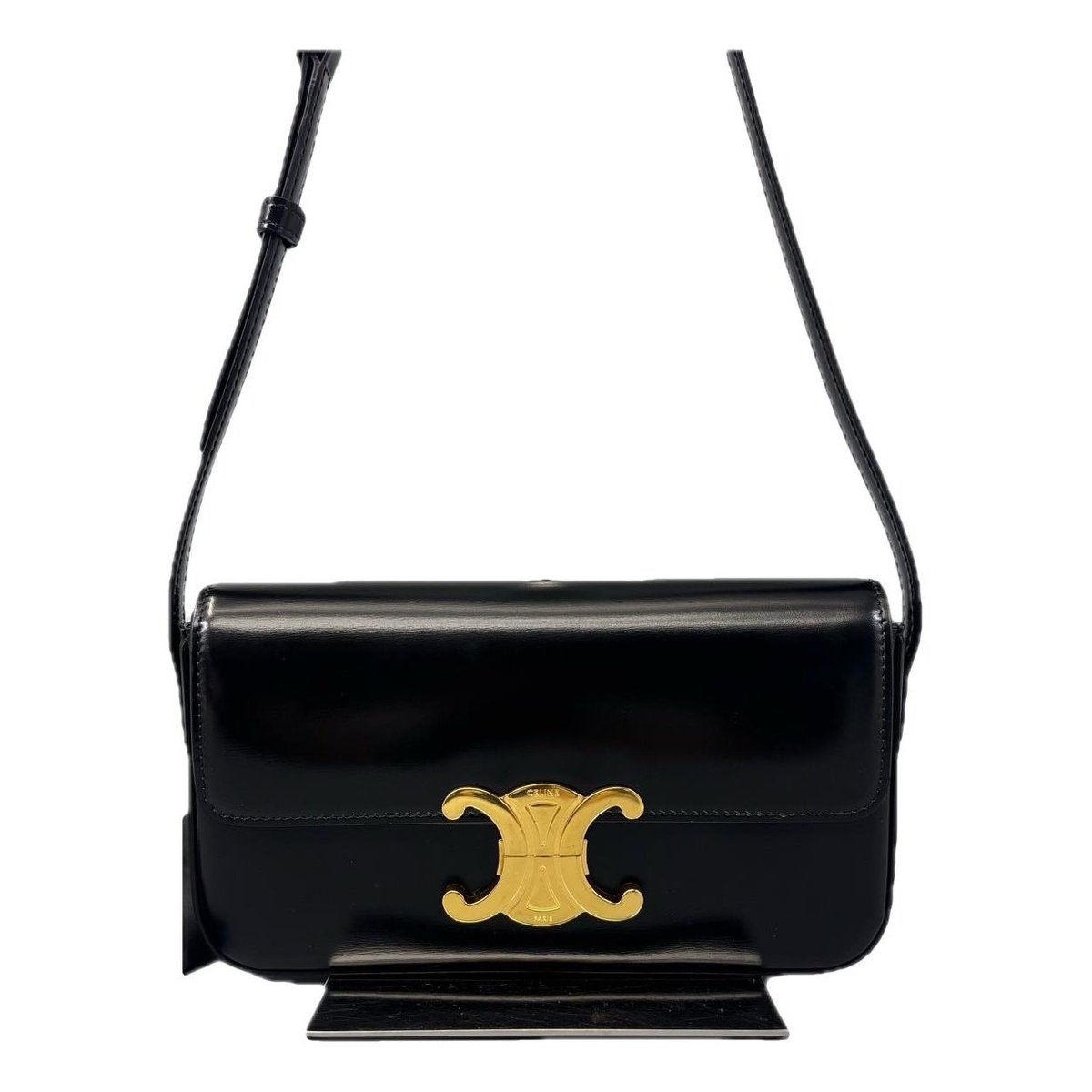 Triomphe Long leather handbag
