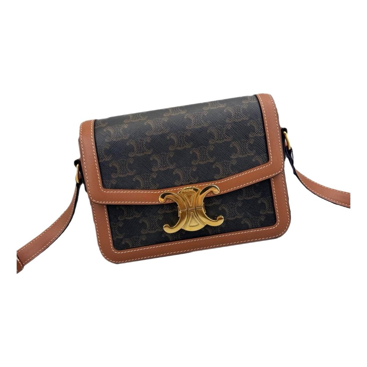 Triomphe leather handbag