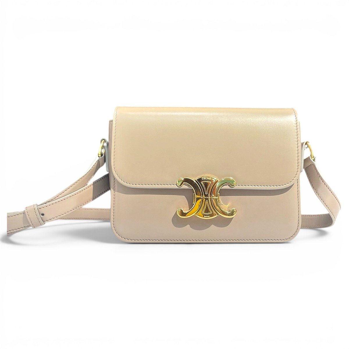 Triomphe leather handbag
