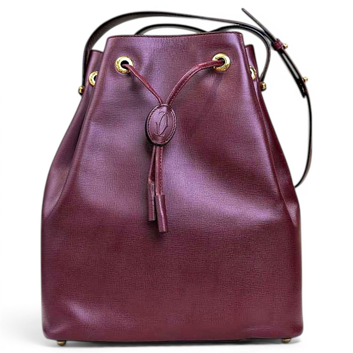 Seau leather crossbody bag
