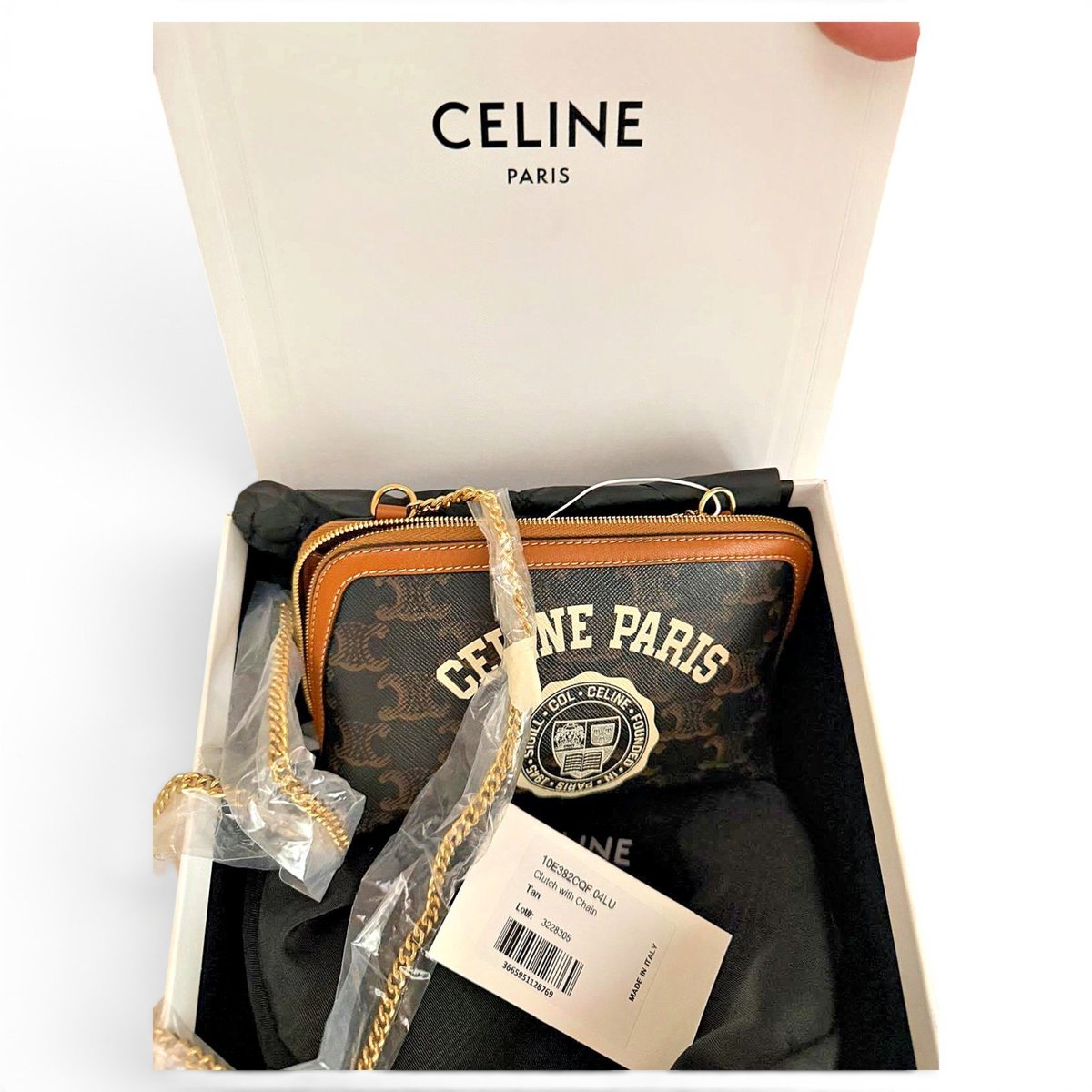 Couffin leather handbag
