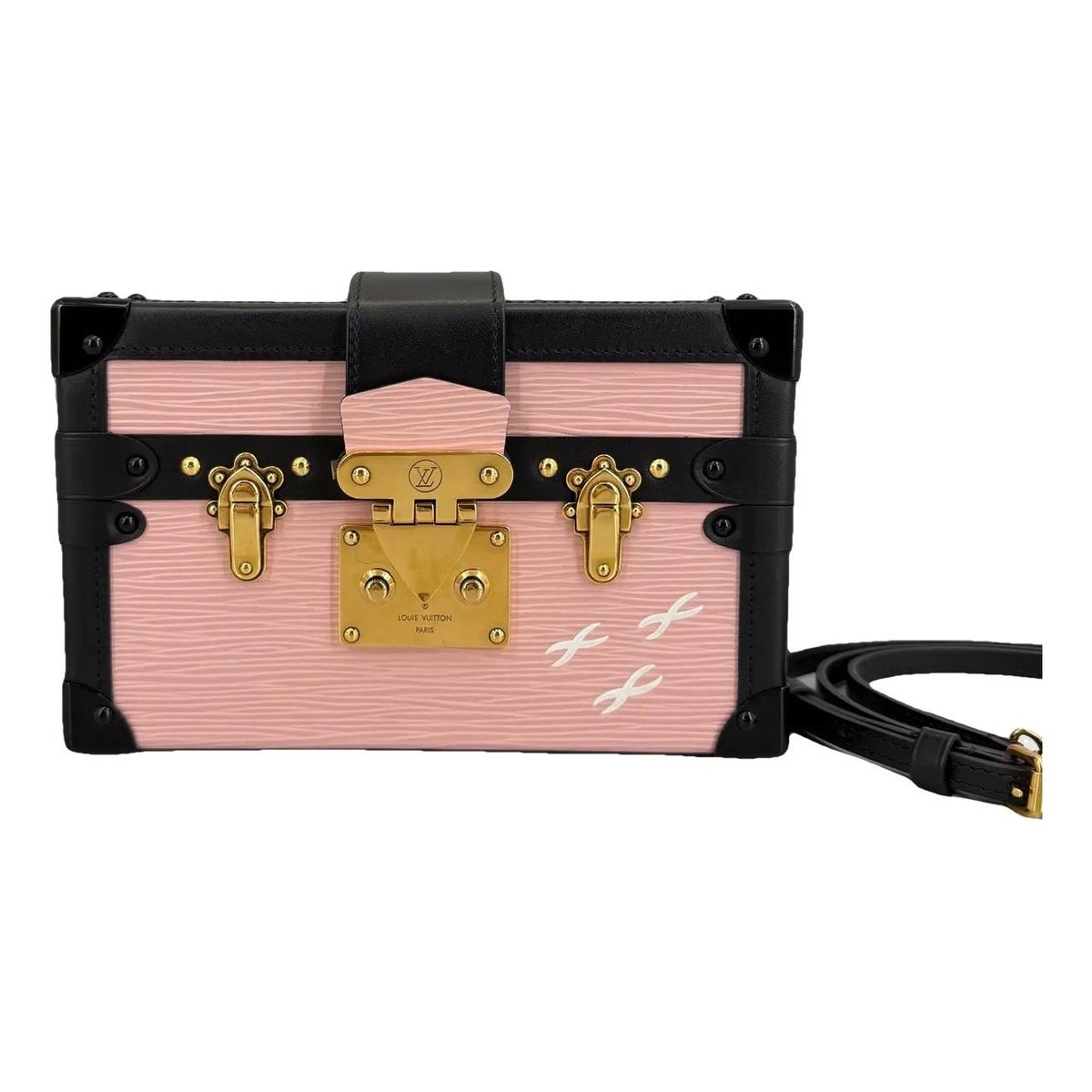 Petite Malle leather crossbody bag