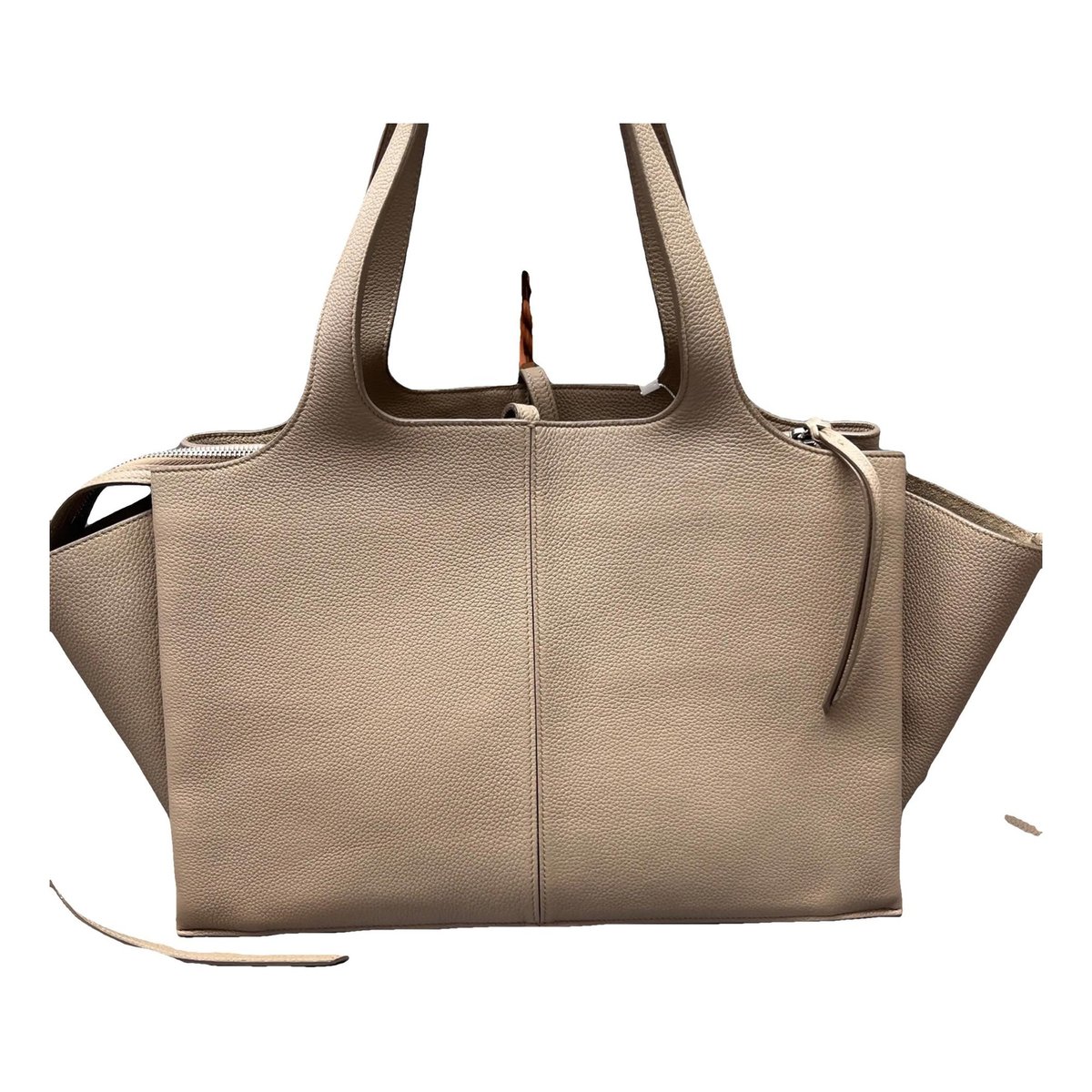 Tri-Fold leather handbag