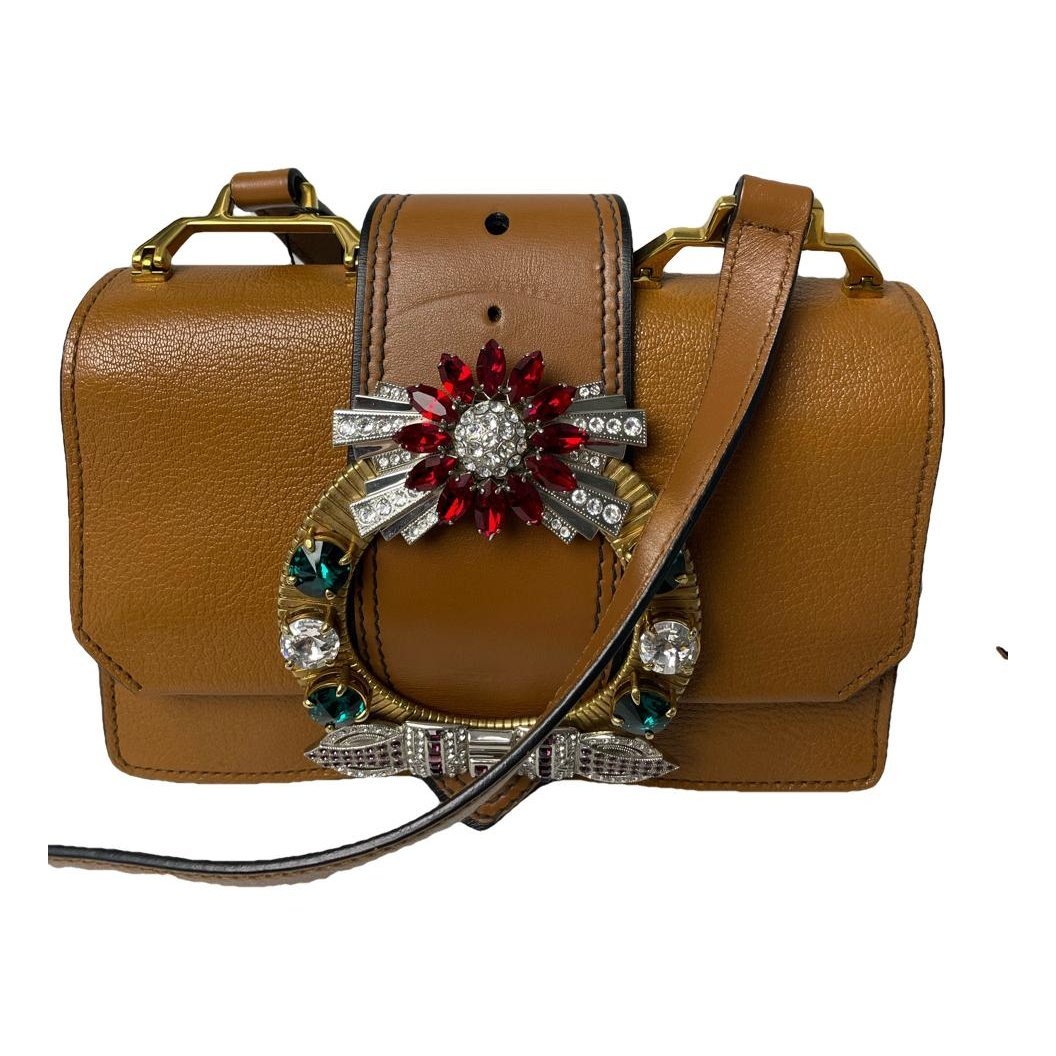 Miu Lady leather handbag