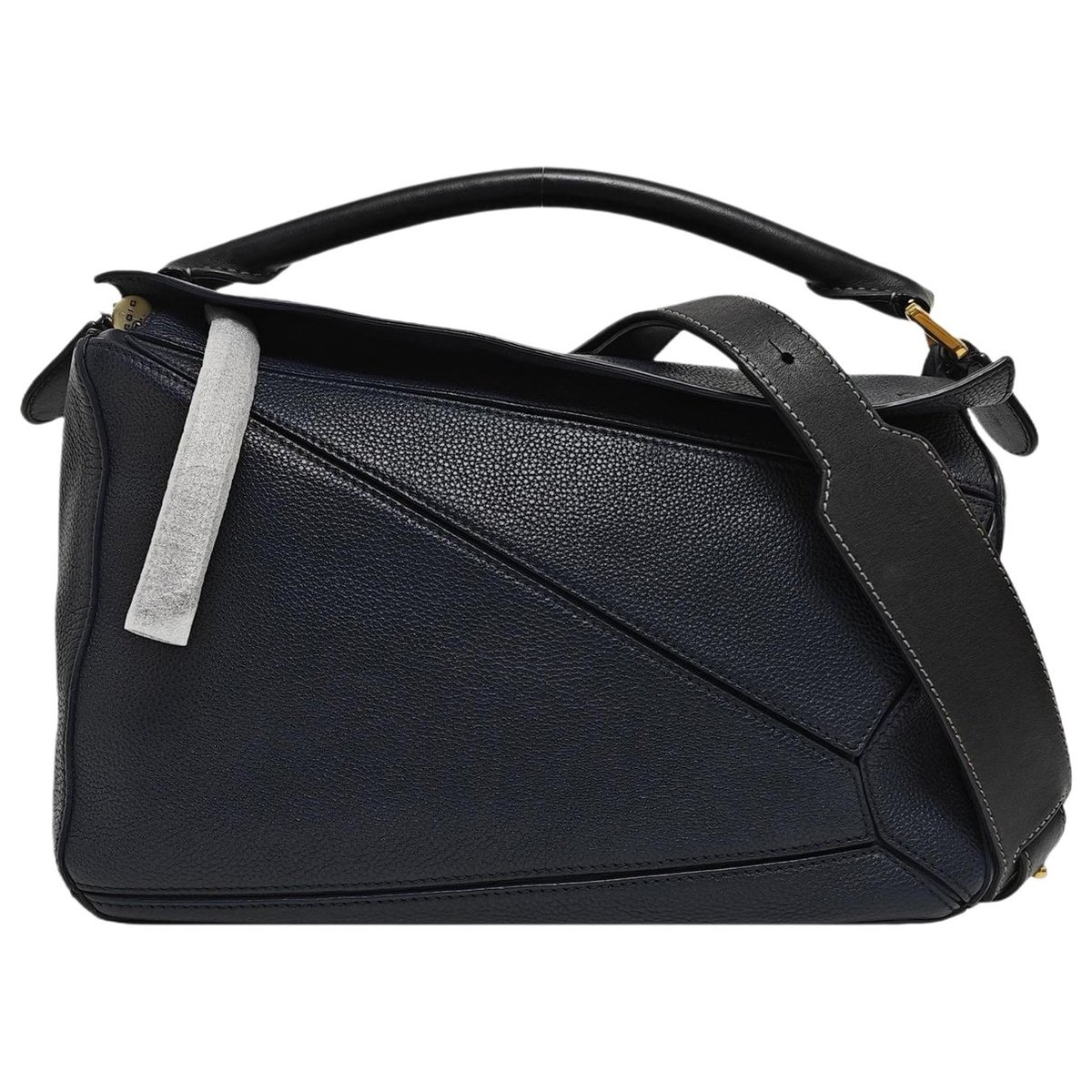 Puzzle leather handbag