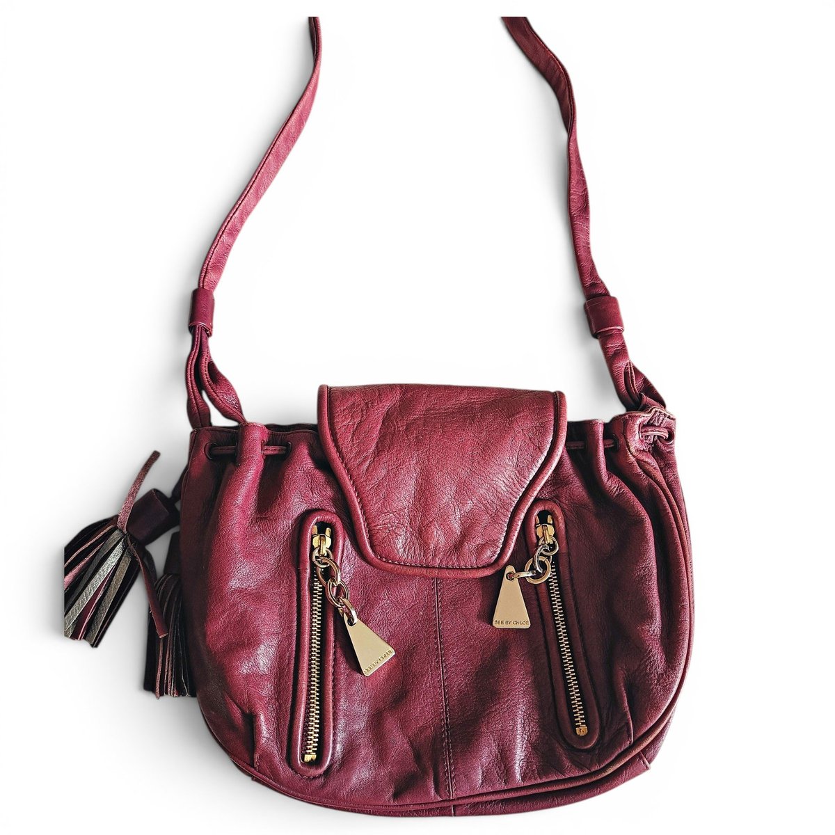 Leather crossbody bag
