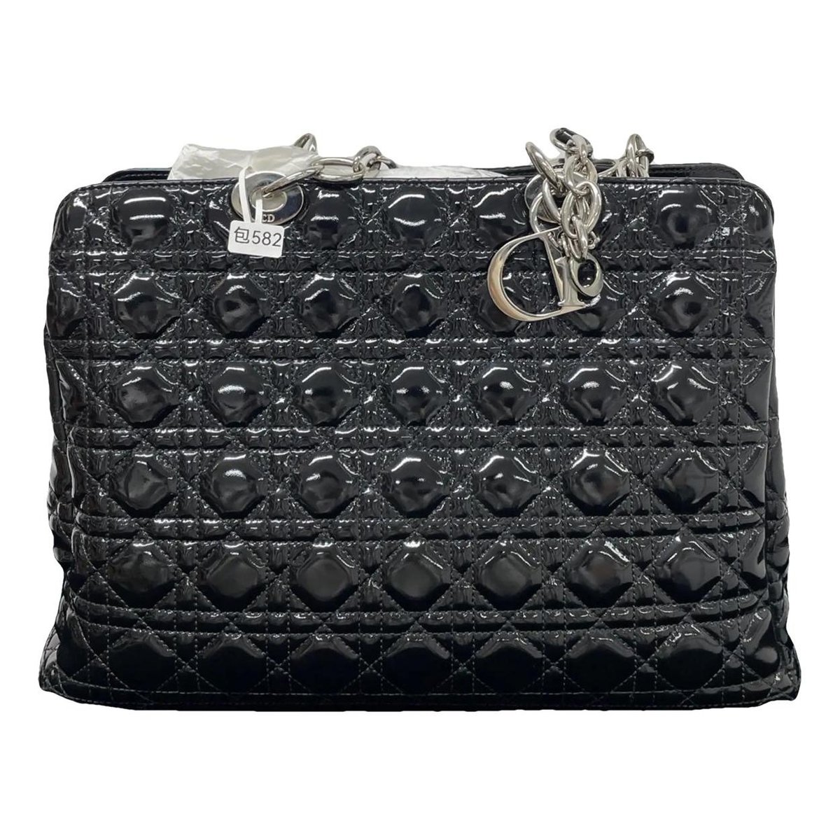 Dior Soft Shopping patent leather handbag