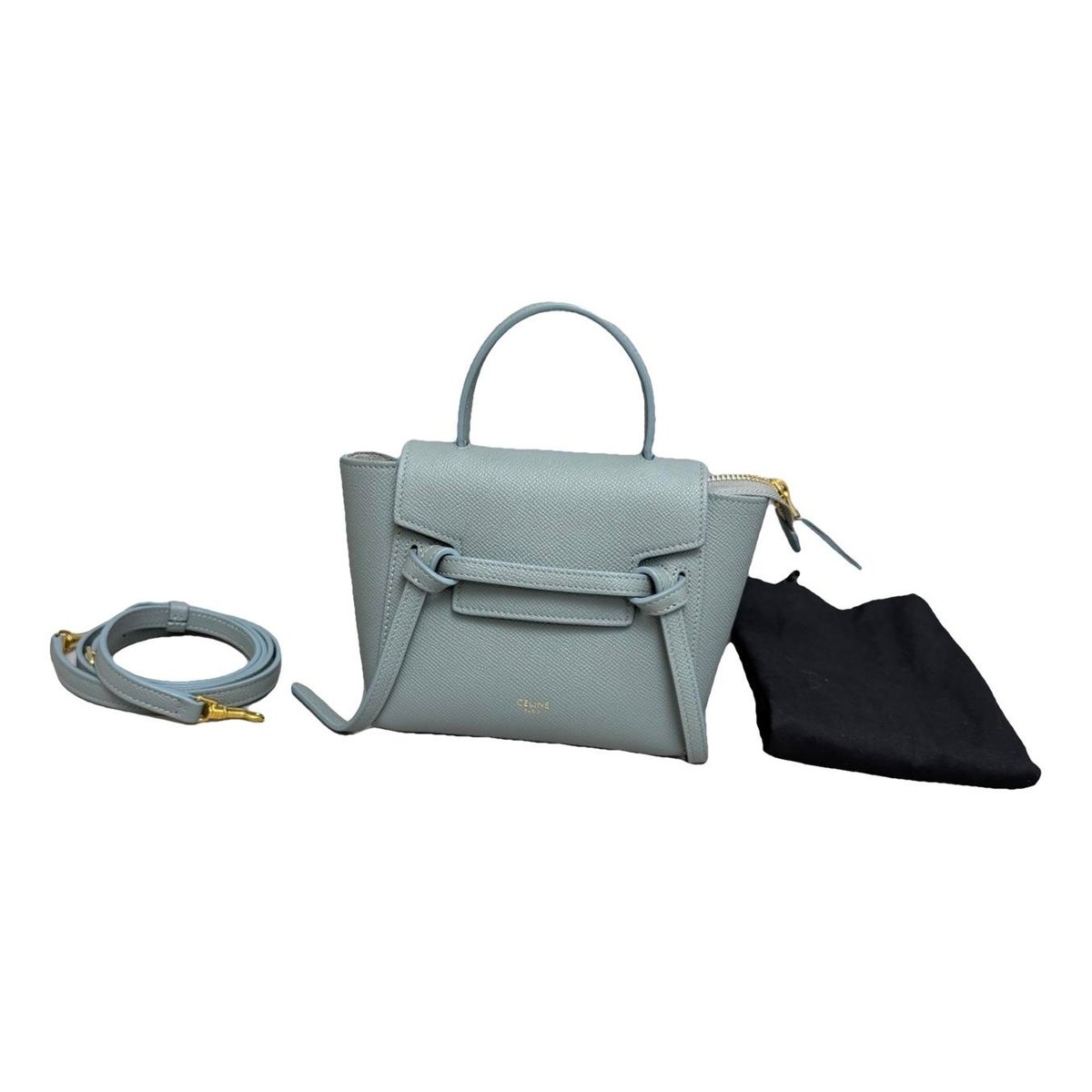 Belt leather handbag