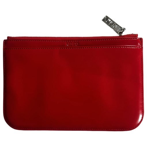 Leather clutch bag