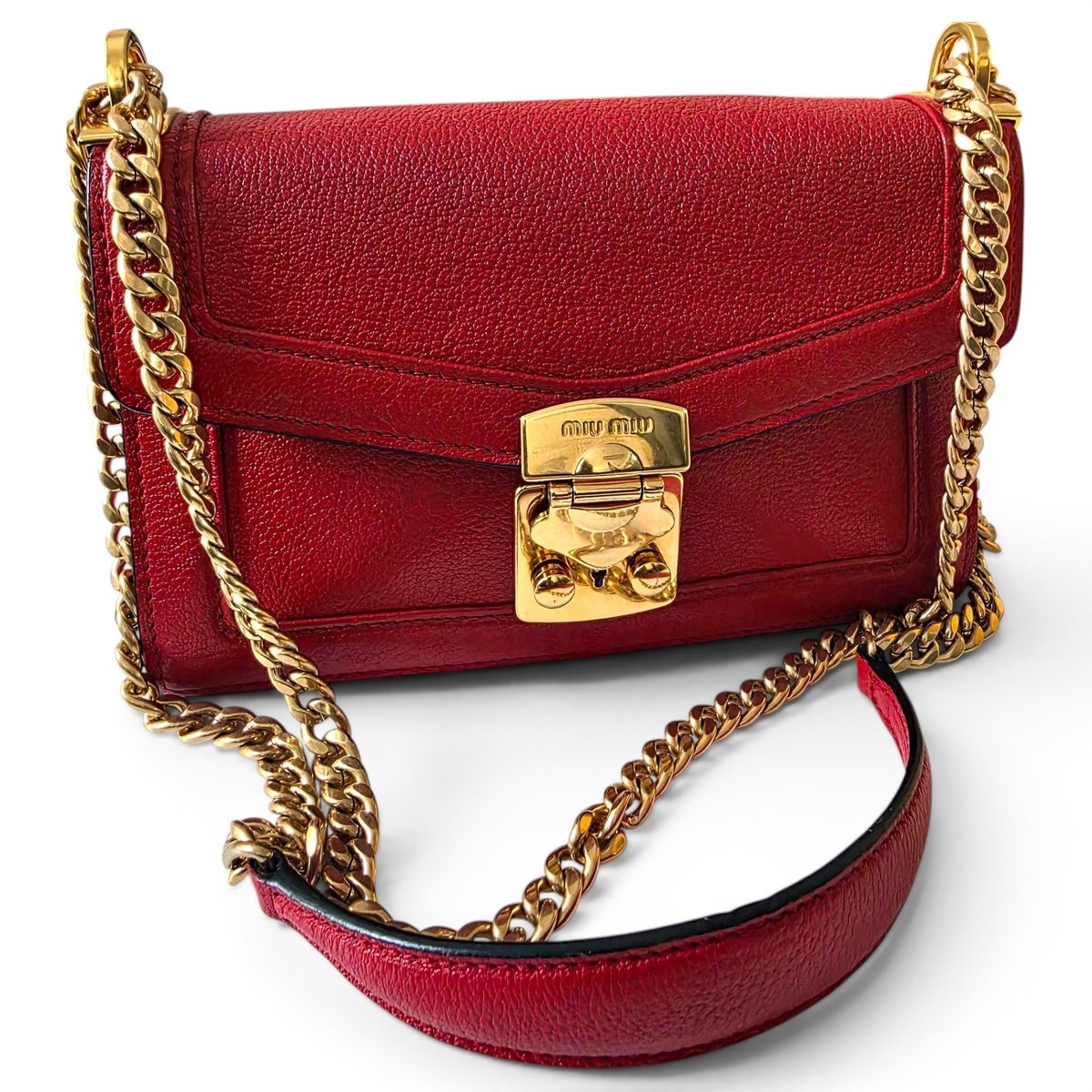 Miu Confidential leather handbag