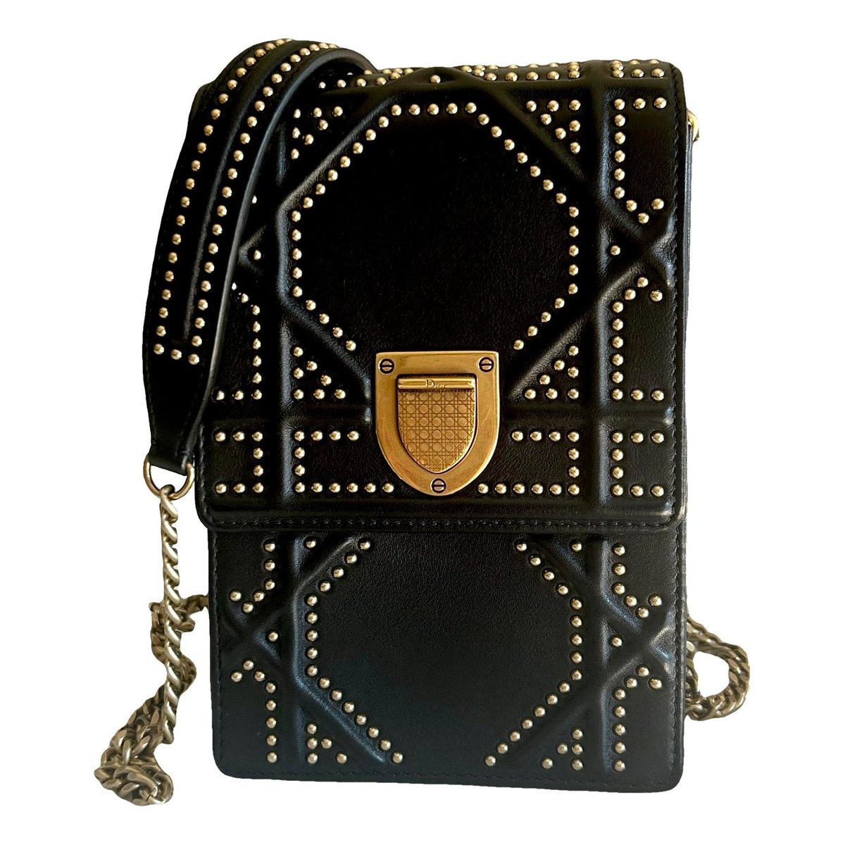 Diorama Vertical leather crossbody bag