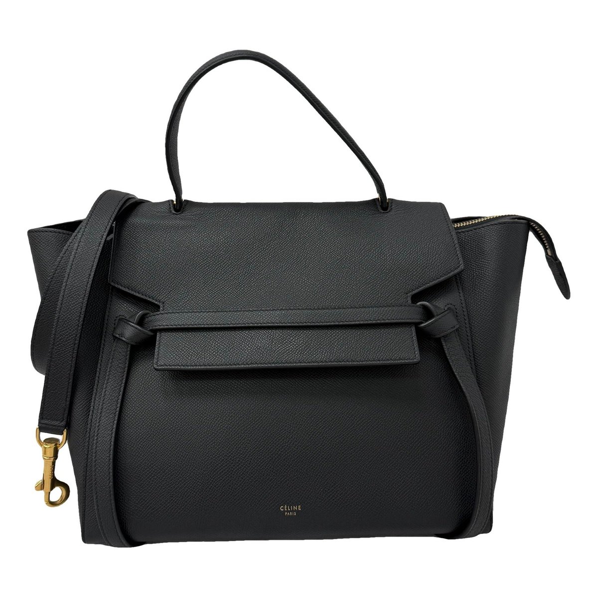 Belt leather handbag